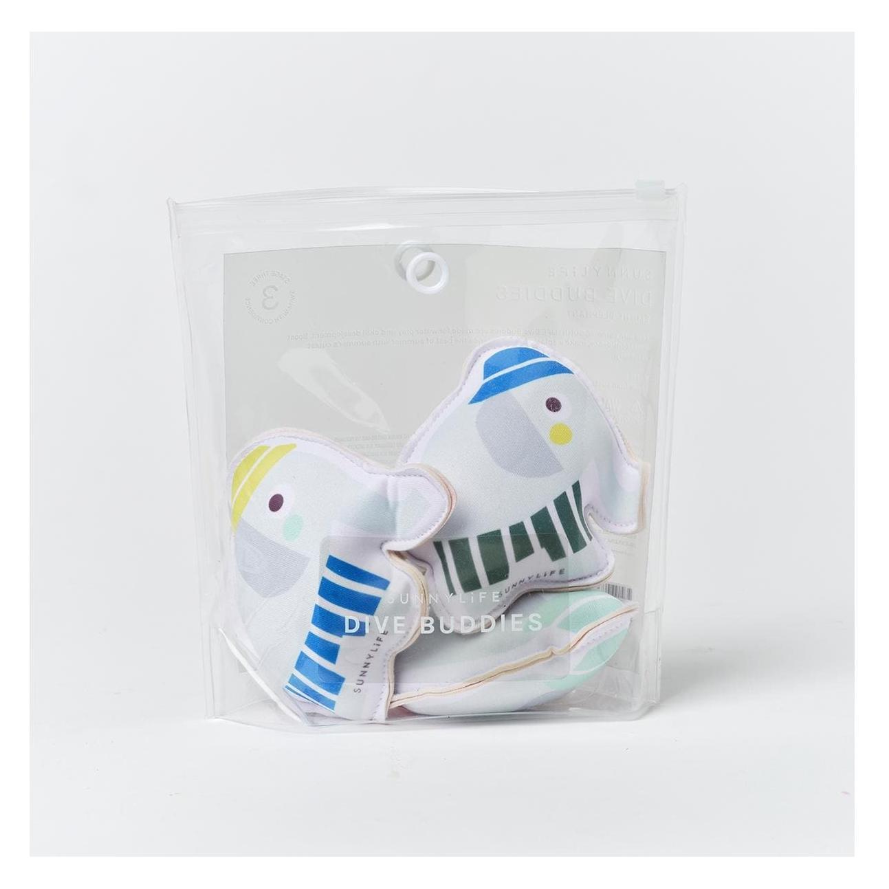 Sunnylife Dive Buddies Eli the Elephant Multi Set of 3 (S61DBEEM)