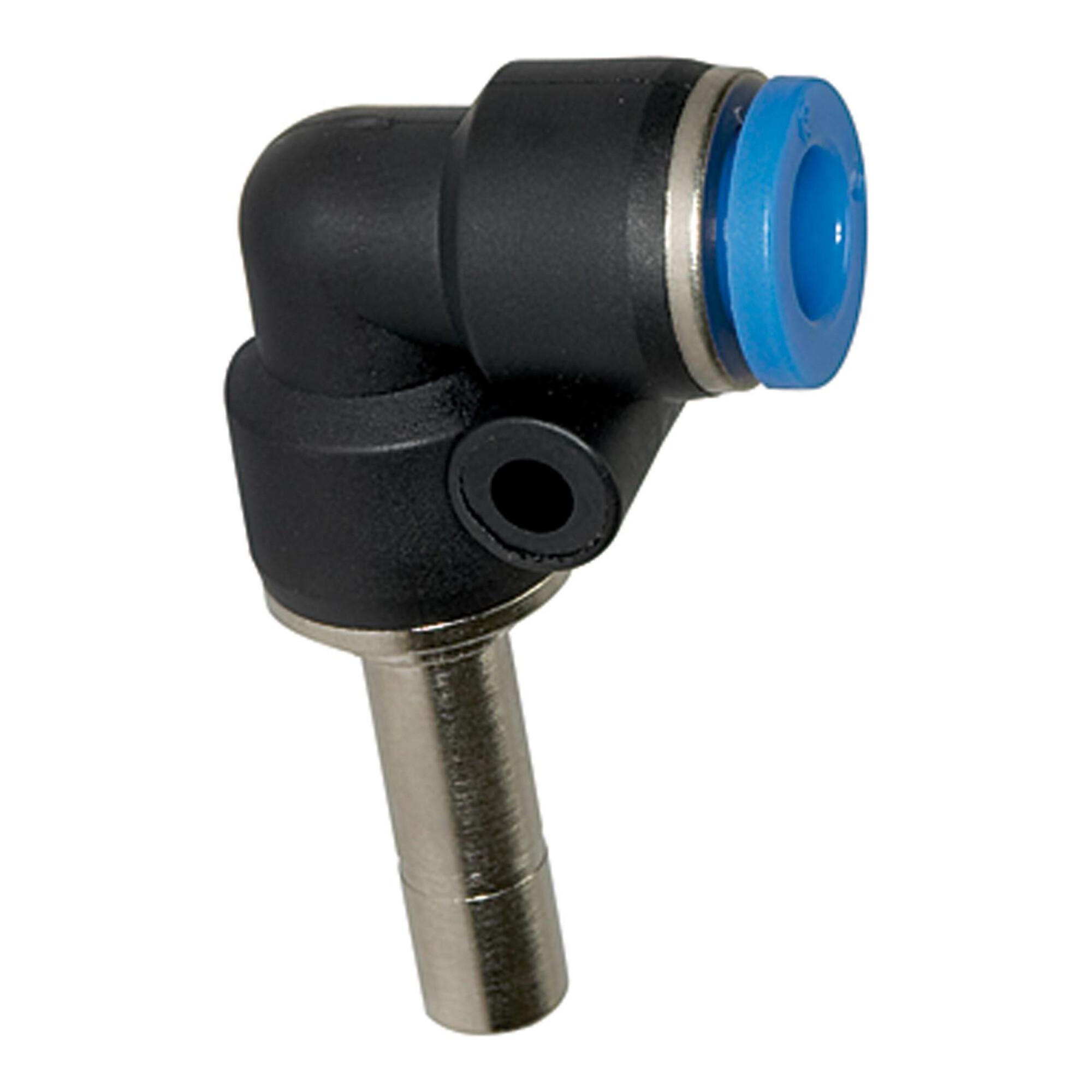 Riegler L-Steckverbindung, Stecknippel 6 mm »Blaue Serie« mini, Schl.-Ã˜ 6 (PLS-66)