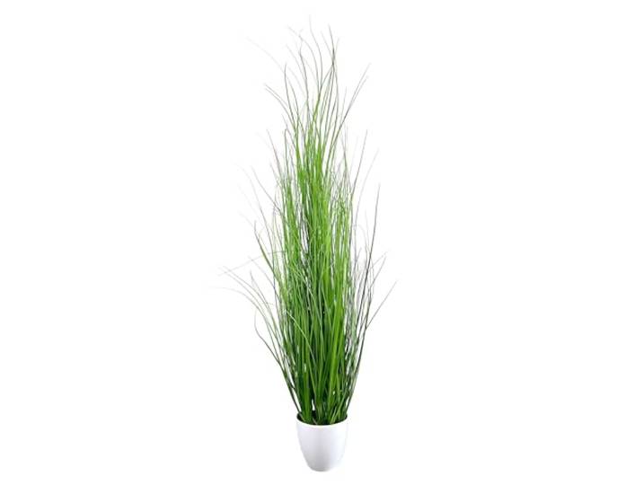creativ home Kunstpflanze Gras, GRASBUSCH im weißen Topf. Ca 90 cm. Kunstgras, Dekogras. Topf Weiss. Art.: 104096-40