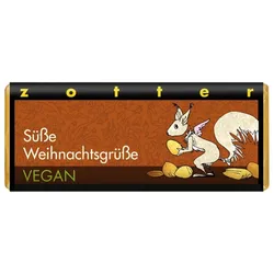 Süße Weihnachtsgrüße - Haselnussnougat & Krokant 70g
