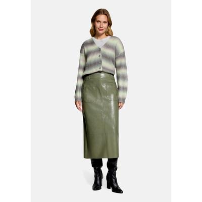 Maxirock CARTOON "Damen mit Taschen", Damen, Gr. 40, grün (pale khaki), Obermaterial: 50% Polyurethan, 50% Polyester, ausgestellt lang, Röcke Maxirock