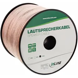 InLine Lautsprecherkabel (50 m, 4 mm2), Lautsprecherkabel, Transparent