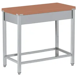 EURAST - Polyethylen-schneidetisch rote farbe - 500x700x850 mm - 10130300