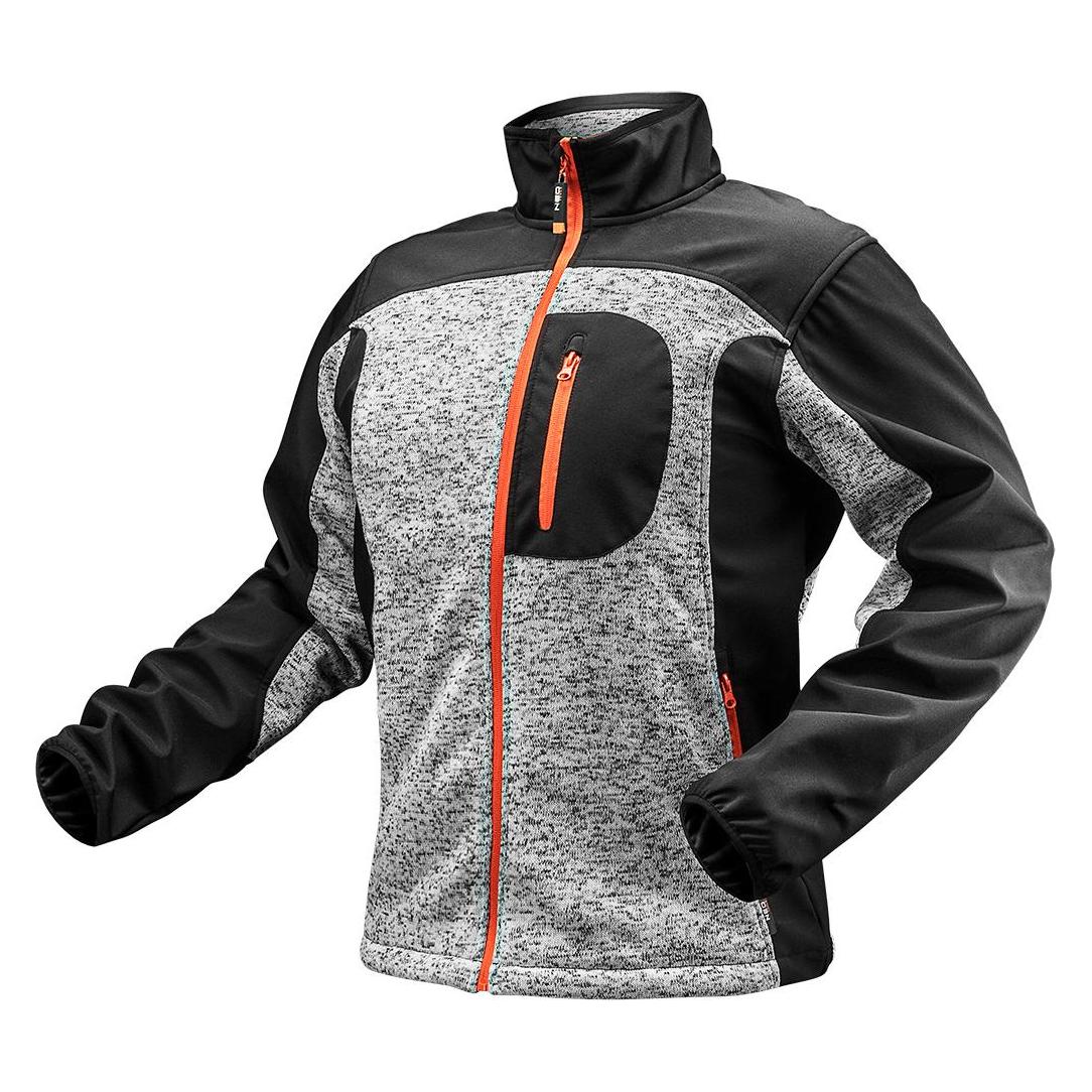 Neo Mit Softshell-Gewebe verstärktes Strick-Sweatshirt Grösse XXXL (3XL) (TOP-81-555-XXXL)