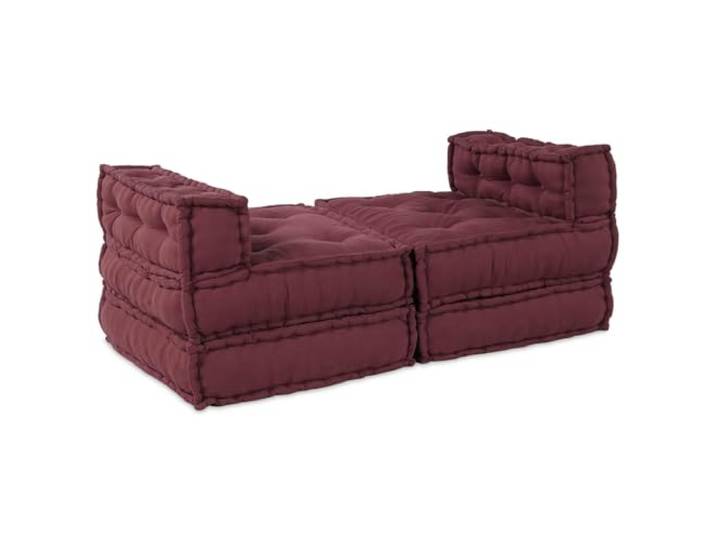 HNSMFPRE Modulares Sofa, 4-teilig, brauner Stoff Atmungsaktiv, Schaumstoffkissen, langlebiger Komfort, drinnen und draußen, moderner Stil
