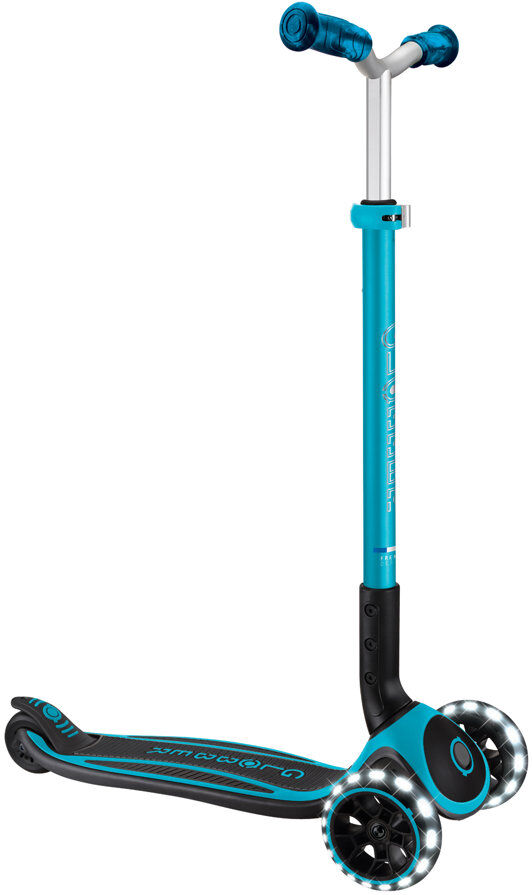 Globber Ace Lights 3 Wheel Scooter Blue