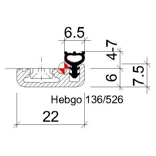 Hebgo Halteprofile 136 (136.0.2500)