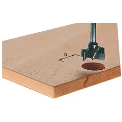 Festool, Bohrereinsatz, Beschlagbohrer HW S8 D15 (15 mm)