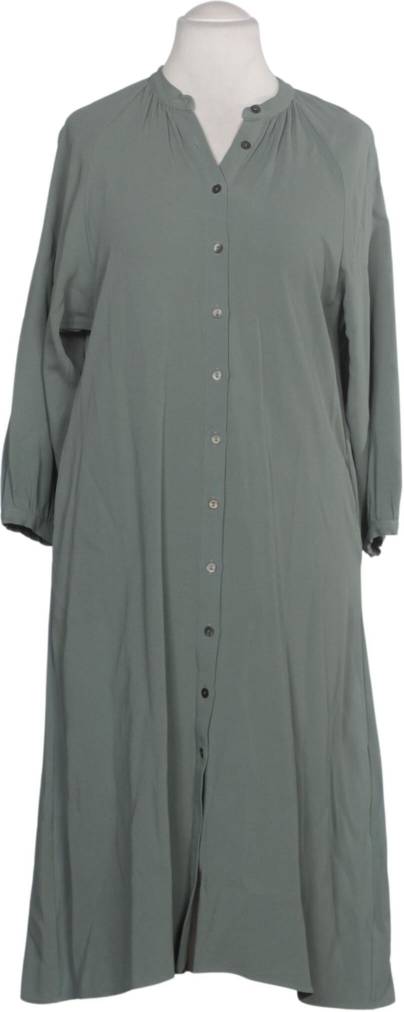 Massimo Dutti Damen Kleid, Grün, Gr. S, Viskose - Second Hand