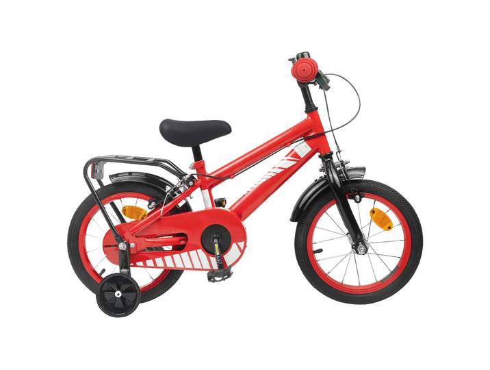 vidaXL Kinderfahrrad 14 Zoll für 3-5 Jahre alt Rot