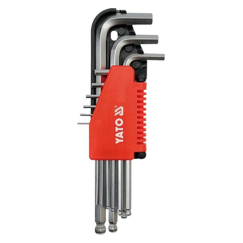 Yato HEX KEY SET W. BALL 9PCS 210MM (YT-0507)