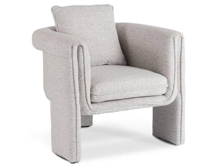 Fauteuil lounge moderne gris GALA pour le salon