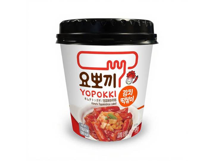 Yopokki Koreaanse Instant Rijstcake Sticks Kimchi Smaak - 115 g