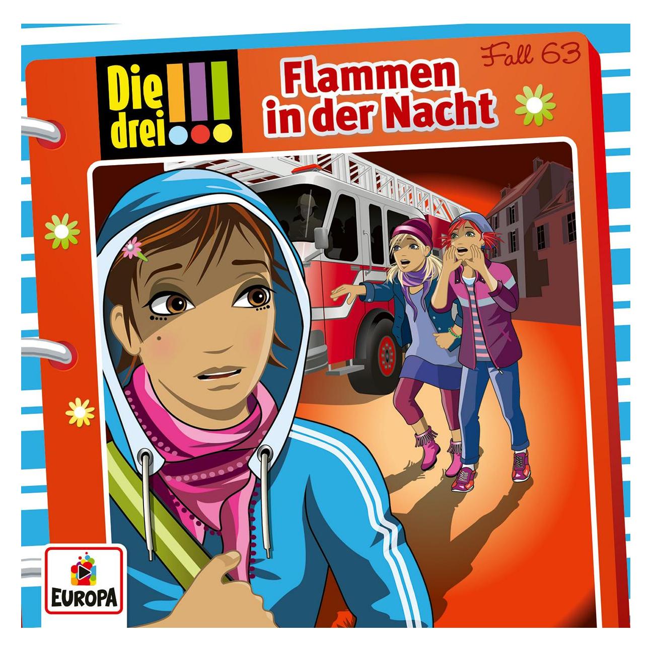 United Soft Media Die drei!!! 63. Flammen in d.Nacht,CD (Maja von Vogel, Deutsch) (75878332)