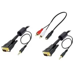 Delock VGA — VGA (5 m), Videokabel, Schwarz