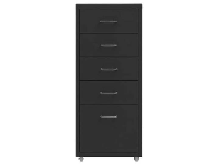EASYLIFE Classeur mobile Noir 28x41x69 cm Métal VIDAXL Cadre stable LL492