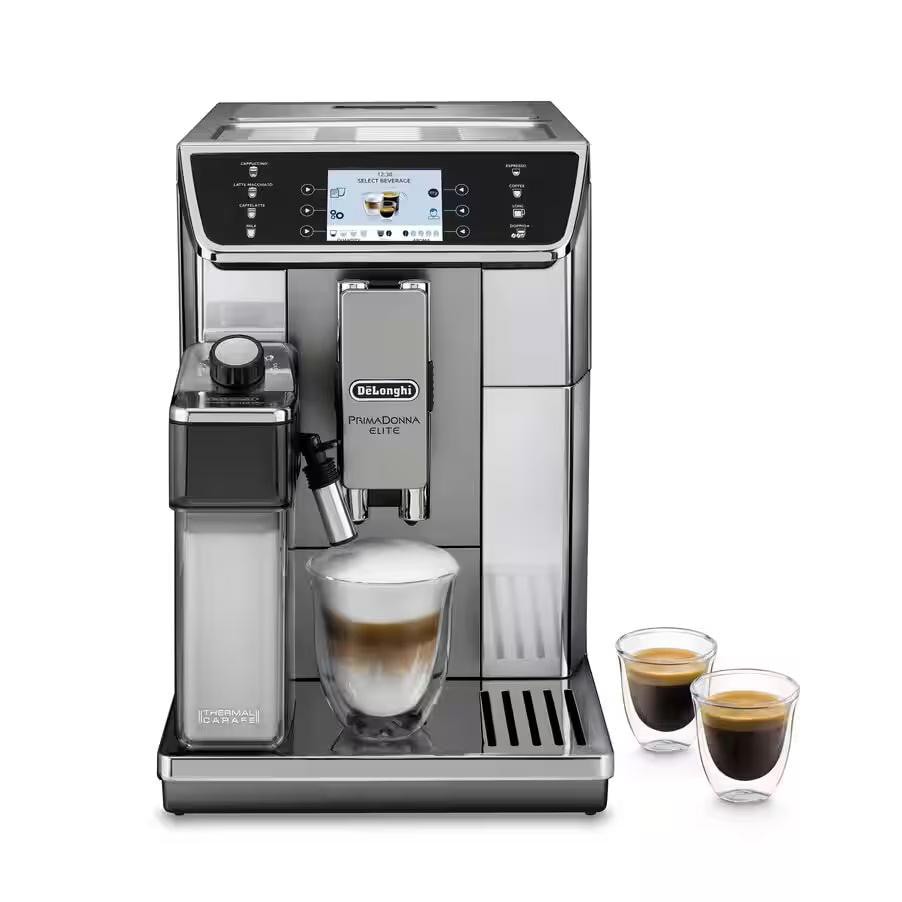 DeLonghi ECAM 650.55.MS PrimaDonna Elite Kaffeevollautomat Silber ECAM650.55MS