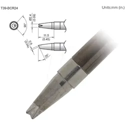 HAK T39-BCR24 - Aktiv-Lötspitze T39-BCR24, 2,4 mm, rille