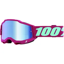 100%, Unisex, Sportbrille, Goggle Accuri 2 Excelsior - Mirror blue Lens (Blau), Blau