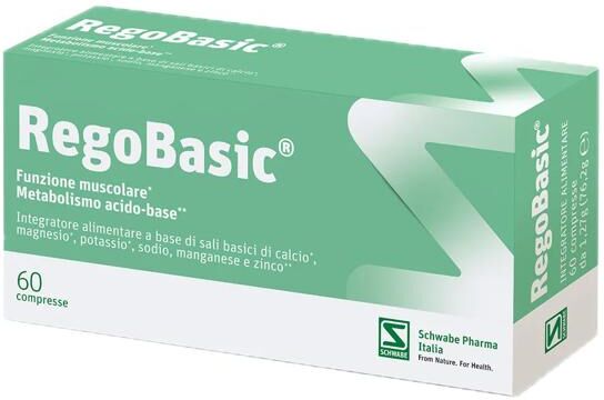 Schwabe pharma italia Regobasic Integratore Di Sali Basici 60 Compresse