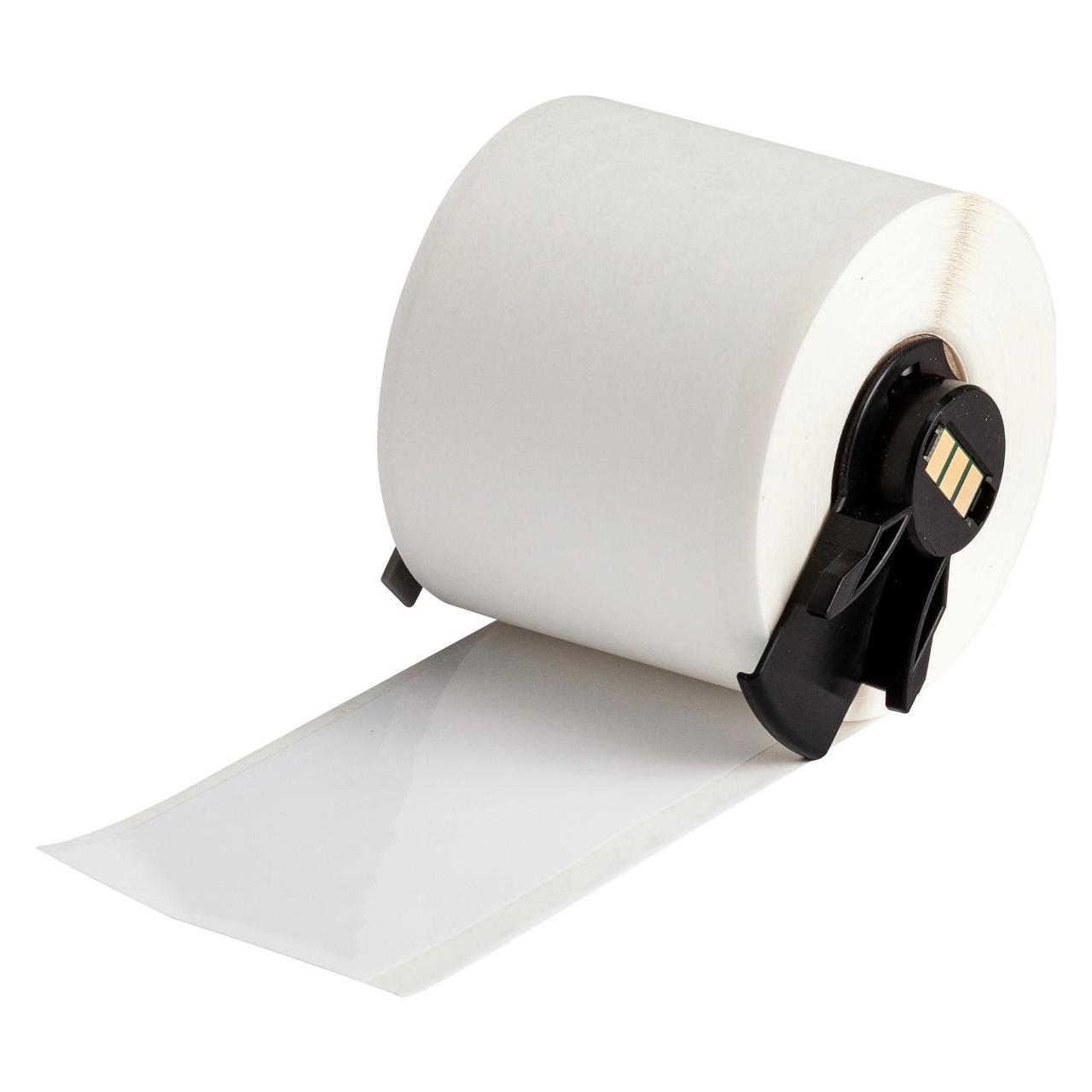 Brady M6C-1900-483, Polyester, Weiss, glänzend, 48.26 mm x 15.24 m, extra stark haftdend, Endlos (54.61 mm) (M6C-1900-483)