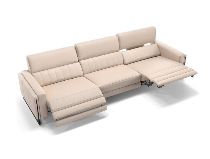 Designersofa MARA 3-Sitzer Leder Couch