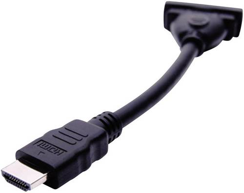 club3D CAC-HMD>DFD HDMI / DVI Adapter [1x HDMI-Stecker - 1x DVI-Buchse 24+5pol.] Schwarz 12.00 cm