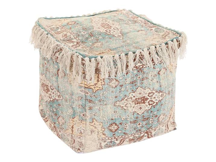 Pouf en coton multicolore 40x40x40 cm