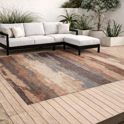 Addison Rugs Machine Washable Indoor/ Outdoor Contemporary Saco Chantille Rug