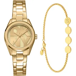 DKNY Logo watch setgold DK1L145M0055 - champagner,gold - 28mm