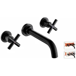 Rousseau, Duscharmatur + Badewannenarmatur, Spülbecken Siphon Messing