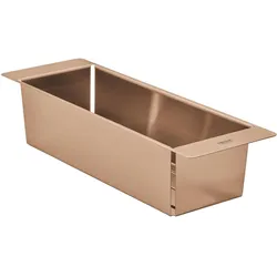 Grohe 40852DL0 Multifunctional Colander 450 MultiFunction Strainer Warm Sunset Brushed, Küchensieb, Silber, Gold