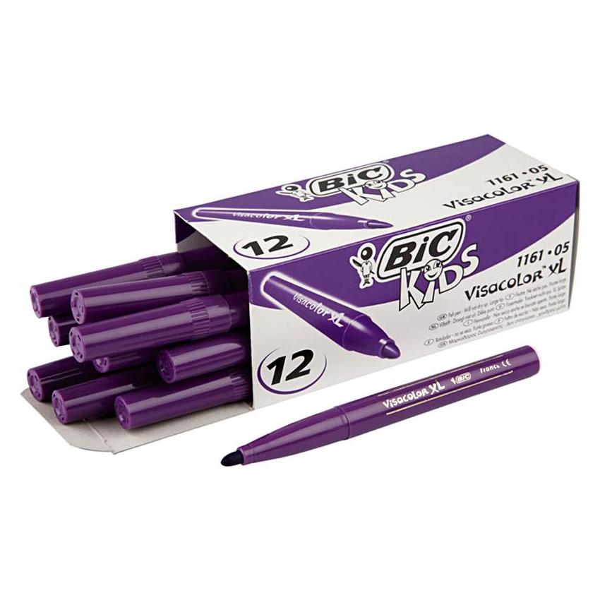 Bic Kids Visacolor XL Lila (12x) (3270220092476)