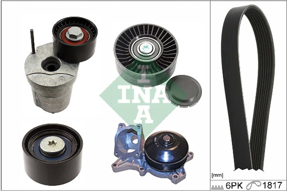Wasserpumpe + Keilrippenriemensatz Schaeffler INA 529 0368 30