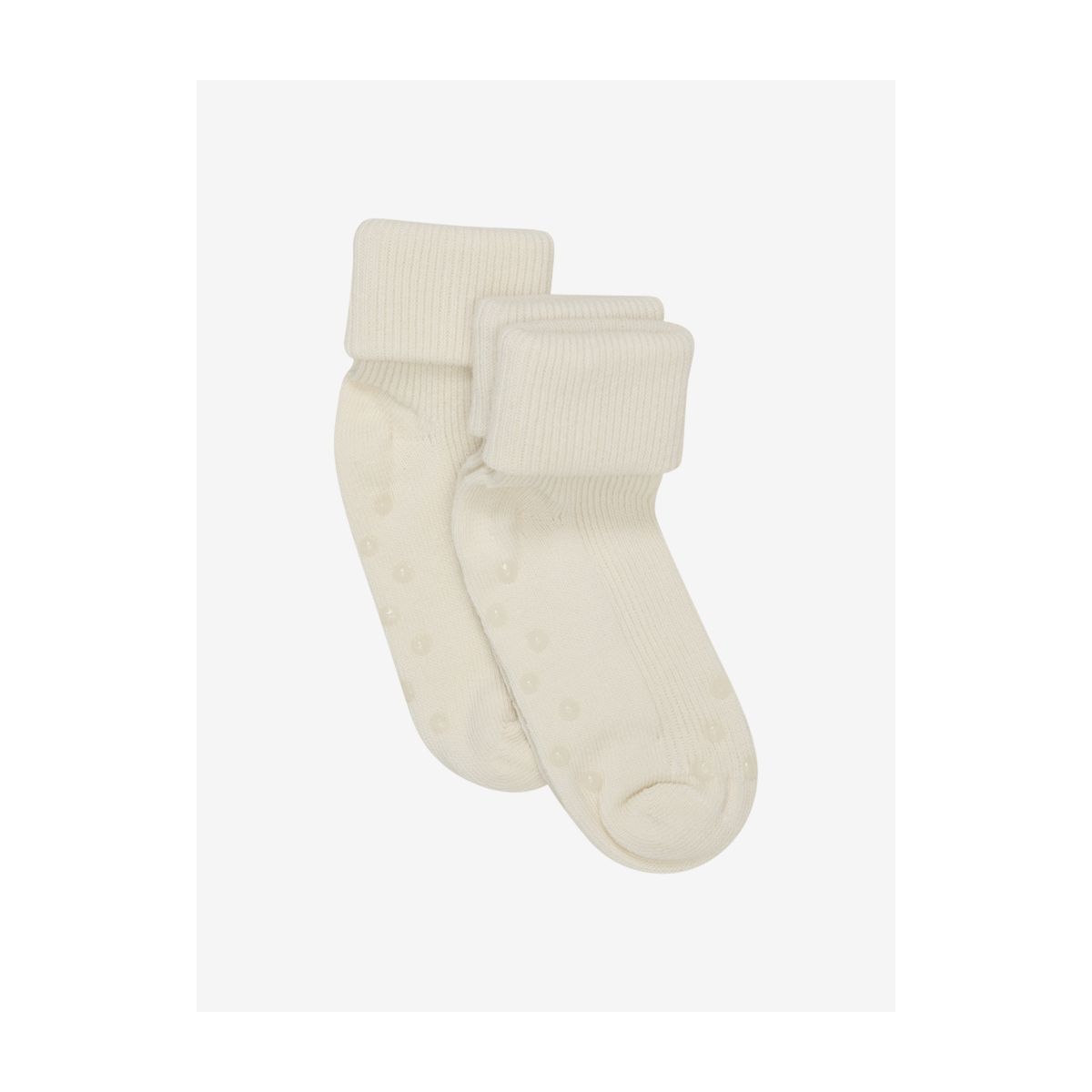 Minymo Baby rib Sock w. ABS (2-pack) offwhite (2000) 15\18 6164-2000-15\18