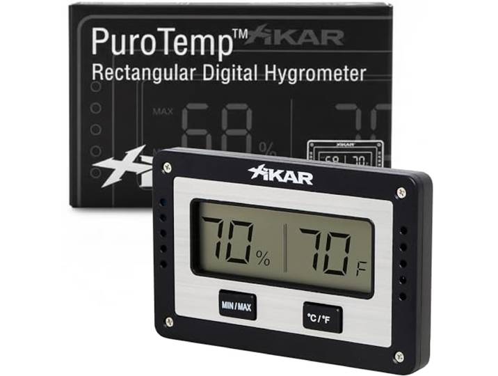 Xikar PuroTemp Digitale hygrometer, rechthoekig