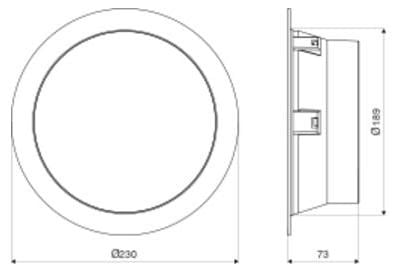 Steinel RS PRO DL 200 SC HF LED Inbouwspot met Sensor, 18W, 3000K/4000K/6500K