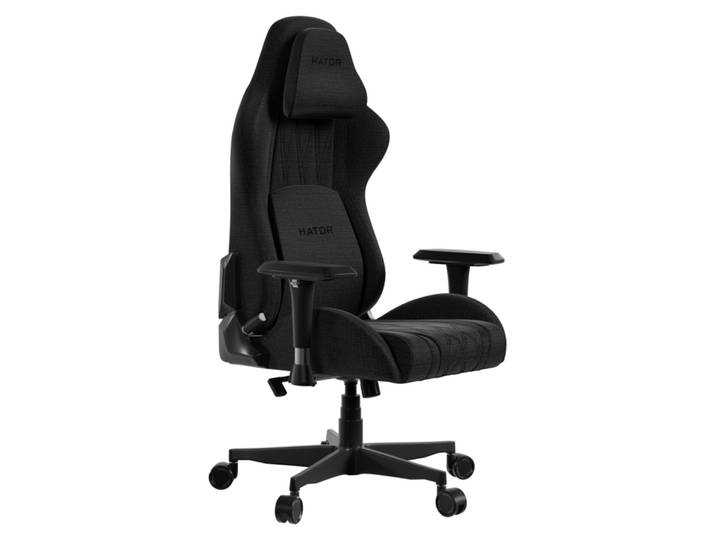 HATOR Darkside 3M Fabric\, Chaise de jeu universelle\, 110 kg\, noir\, polyuréthane (PU)\, noir\, acier