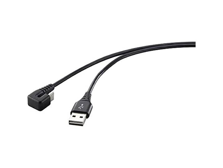 Renkforce RF-4609276 USB-kabel USB 2.0 USB-C stekker, USB-A stekker 1.00 m Zwart
