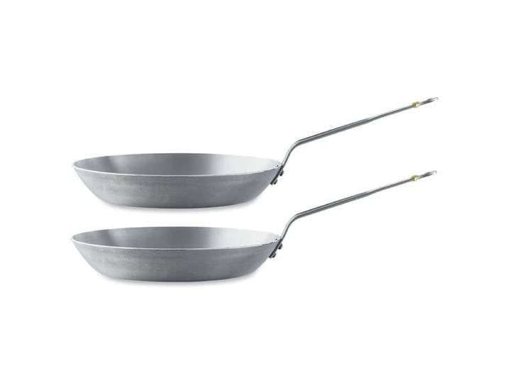 Lot 2 poêles acier Minéral B 24 et 28 cm De Buyer