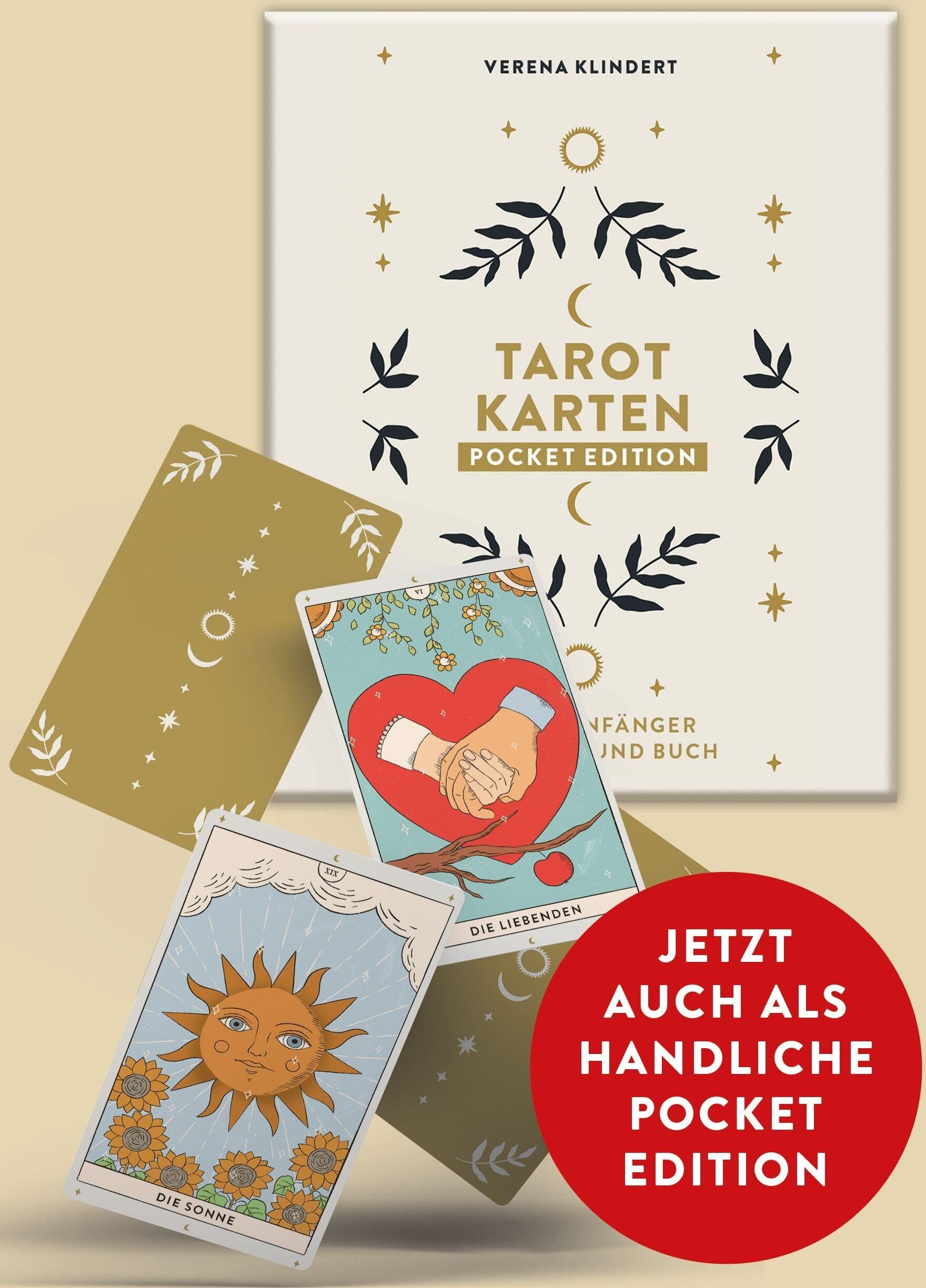 Verena Klindert - Tarotkarten Pocket Edition: Tarotkarten mit Buch, Set für Anfänger: Beschreibungen zu Fragen & Karten für die kleinen Momente zwischendurch - Preis vom 10.10.2026 11:48:34 h