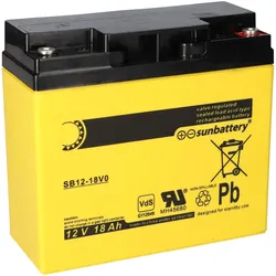 AGM Ersatzakku 12V 18Ah für SSB SBLV17-12i – SUN Battery kompatibel
