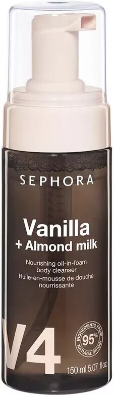 SEPHORA - Nährender Duschöl-Schaum - Reinigend und nährend, 150  ml, Vanilla + Almond Milk