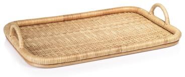 Zodax Tropique Rectangular Rattan Tray