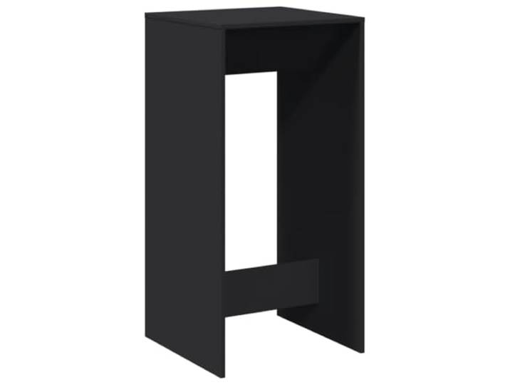 HAQWRDQSG Bartisch Schwarz 51x50x103,5 cm Holzwerkstoff Stehtisch Kompakter Hochtisch für Küche und Wohnbereich, pflegeleichte Oberfläche, stabile Konstruktion mit 80 kg Belastbarkeit.