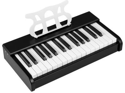 Costway Kids Piano Keyboard 30 Keys Digital Piano with Music Stand for 3+ Years Old Beginners-Black