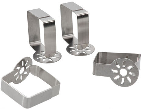 Tischklammern "Sonne" 4er Pk., silber