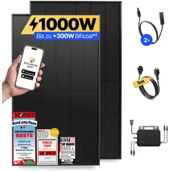 onBasic: 1000 Watt Balkonkraftwerk - ohne Halterung / ohne Speicher / 5m
