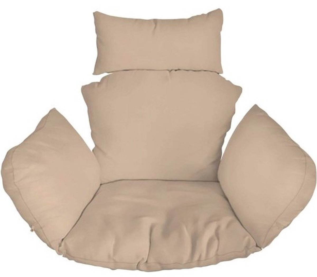 Comfortabel Hangstoelkussen voor Volwassenen - Beige Kussen voor Tuin en Terras