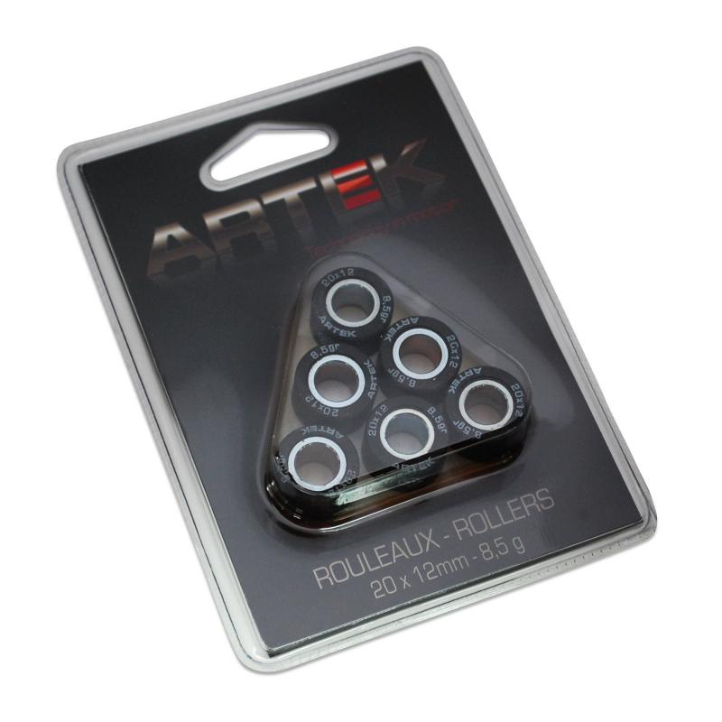 Jeu de 6 galets Artek k1 20x12 pour X-max/Majesty/Cygnus-x/Skycruiser/